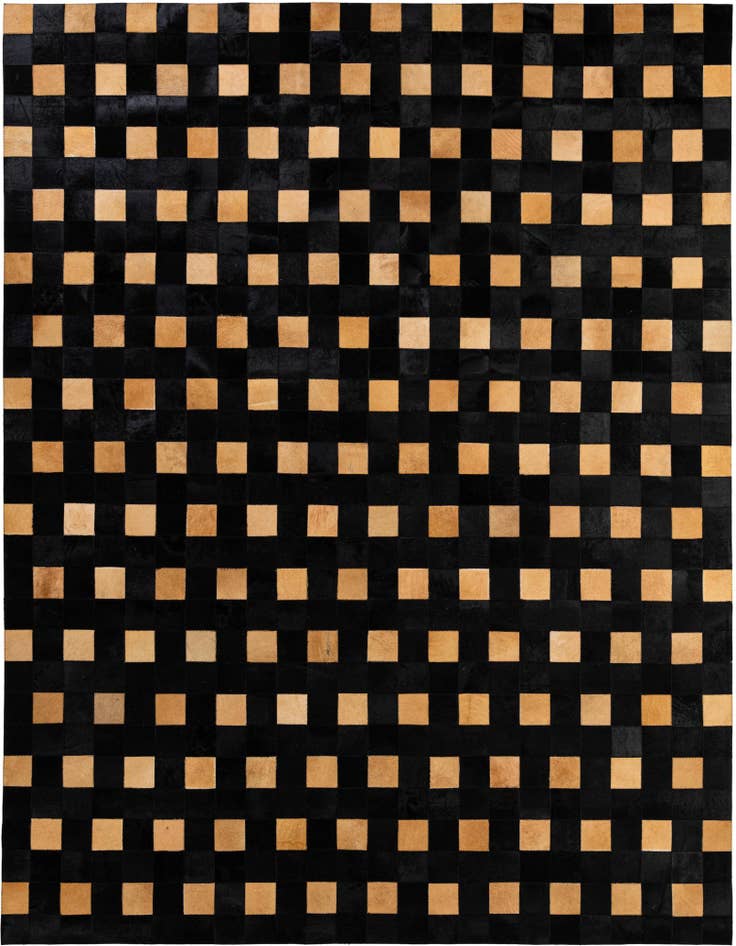 Detail image of 7' 11 x 9' 11 Cowhide - Patchwork Rug
