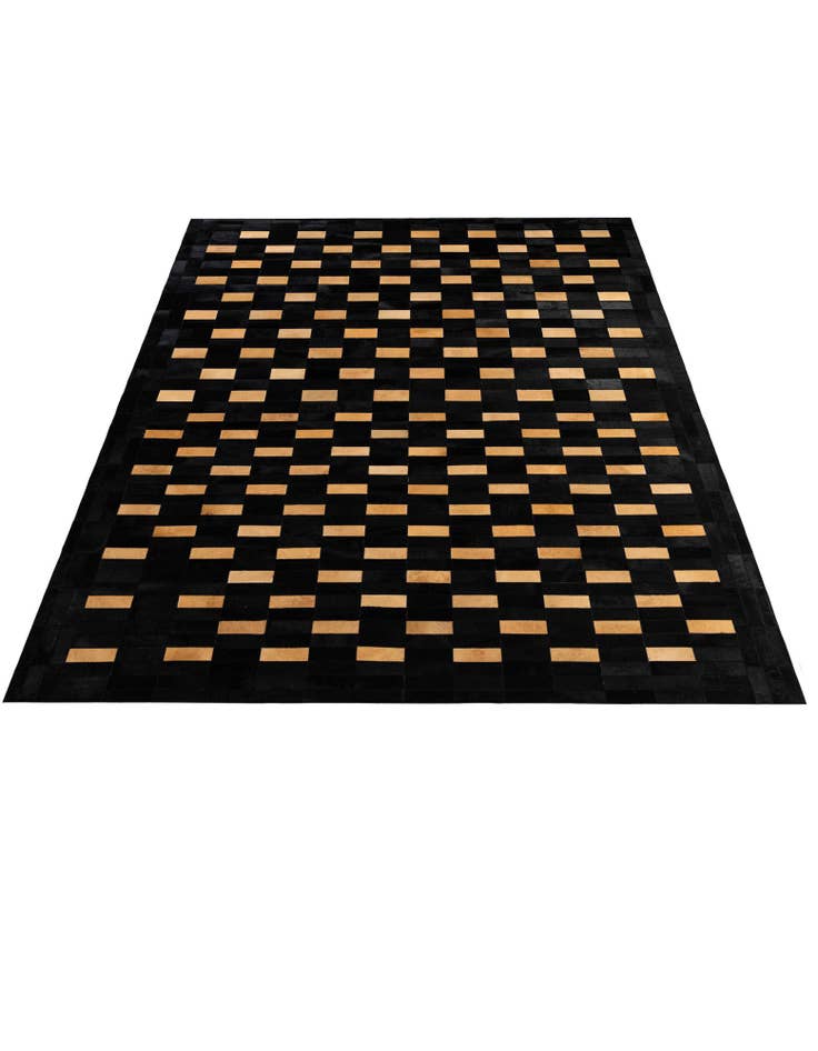 Detail image of 8' 2 x 10' Cowhide - Patchwork Rug