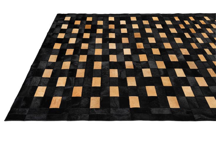 Detail image of 8' 2 x 10' Cowhide - Patchwork Rug