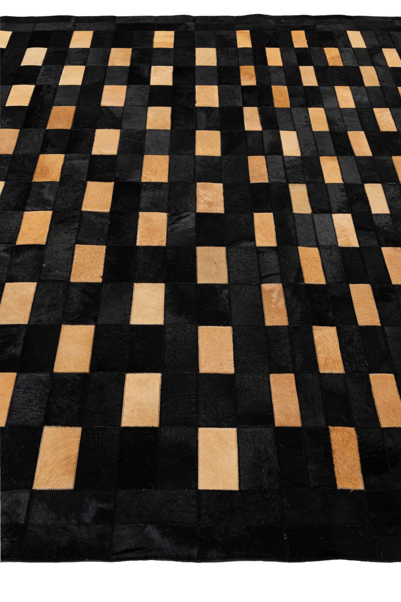8' 2 x 10' Cowhide - Patchwork Rug