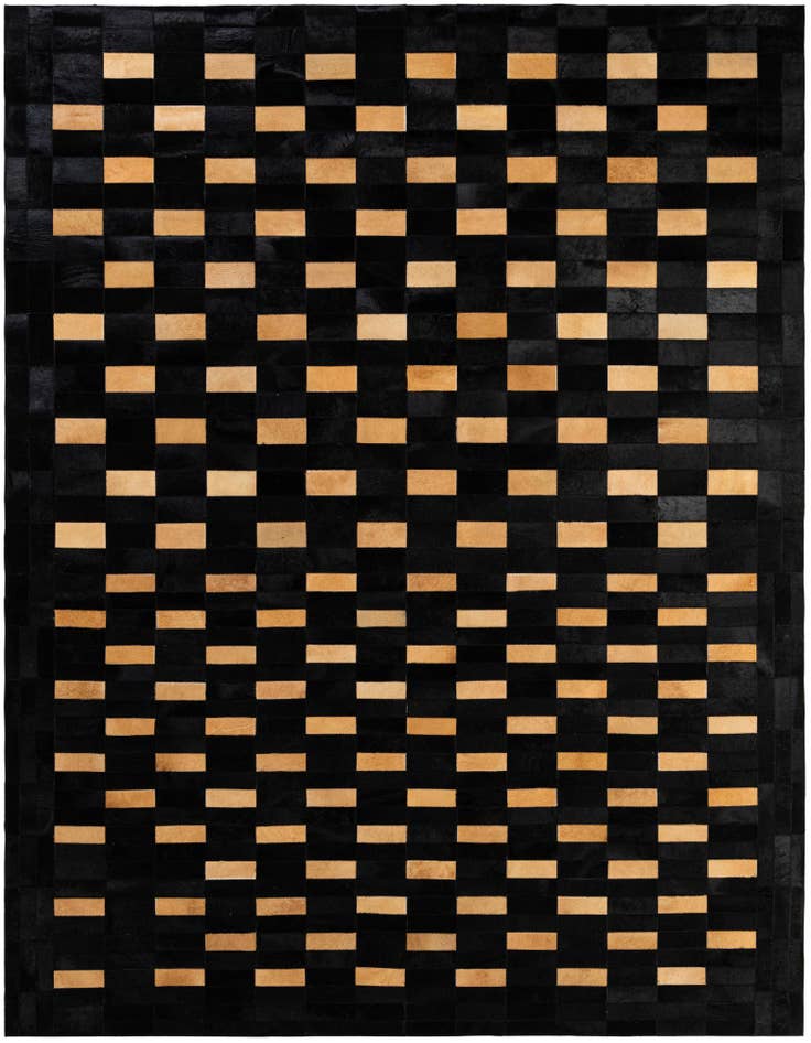 Detail image of 8' 2 x 10' Cowhide - Patchwork Rug