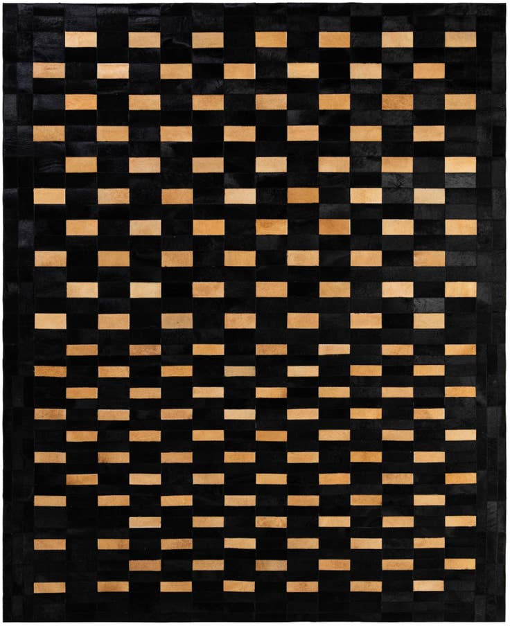 Detail image of 8' 2 x 10' Cowhide - Patchwork Rug