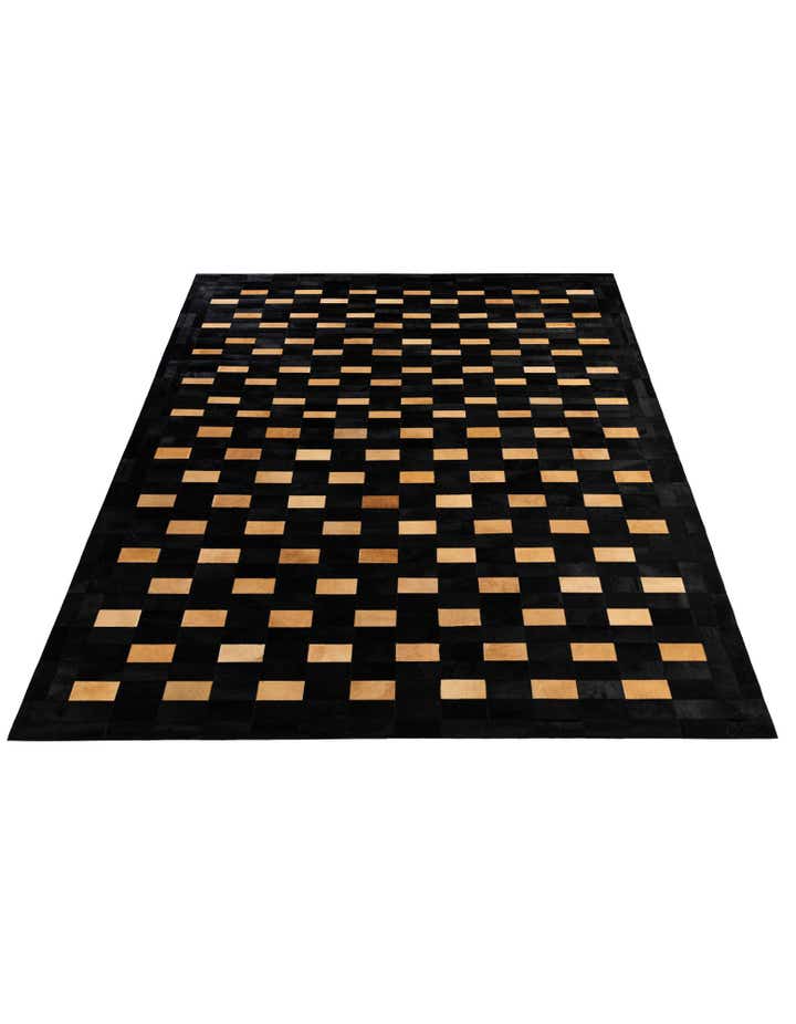 8' 1 x 10' Cowhide - Patchwork Rug