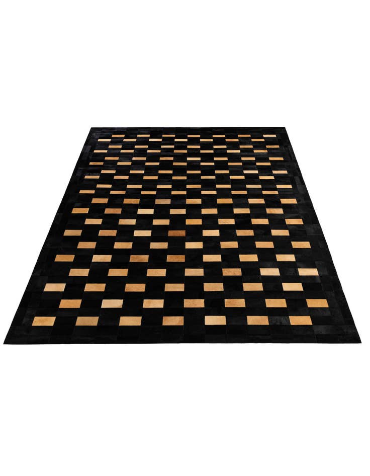 Detail image of 8' 1 x 10' Cowhide - Patchwork Rug
