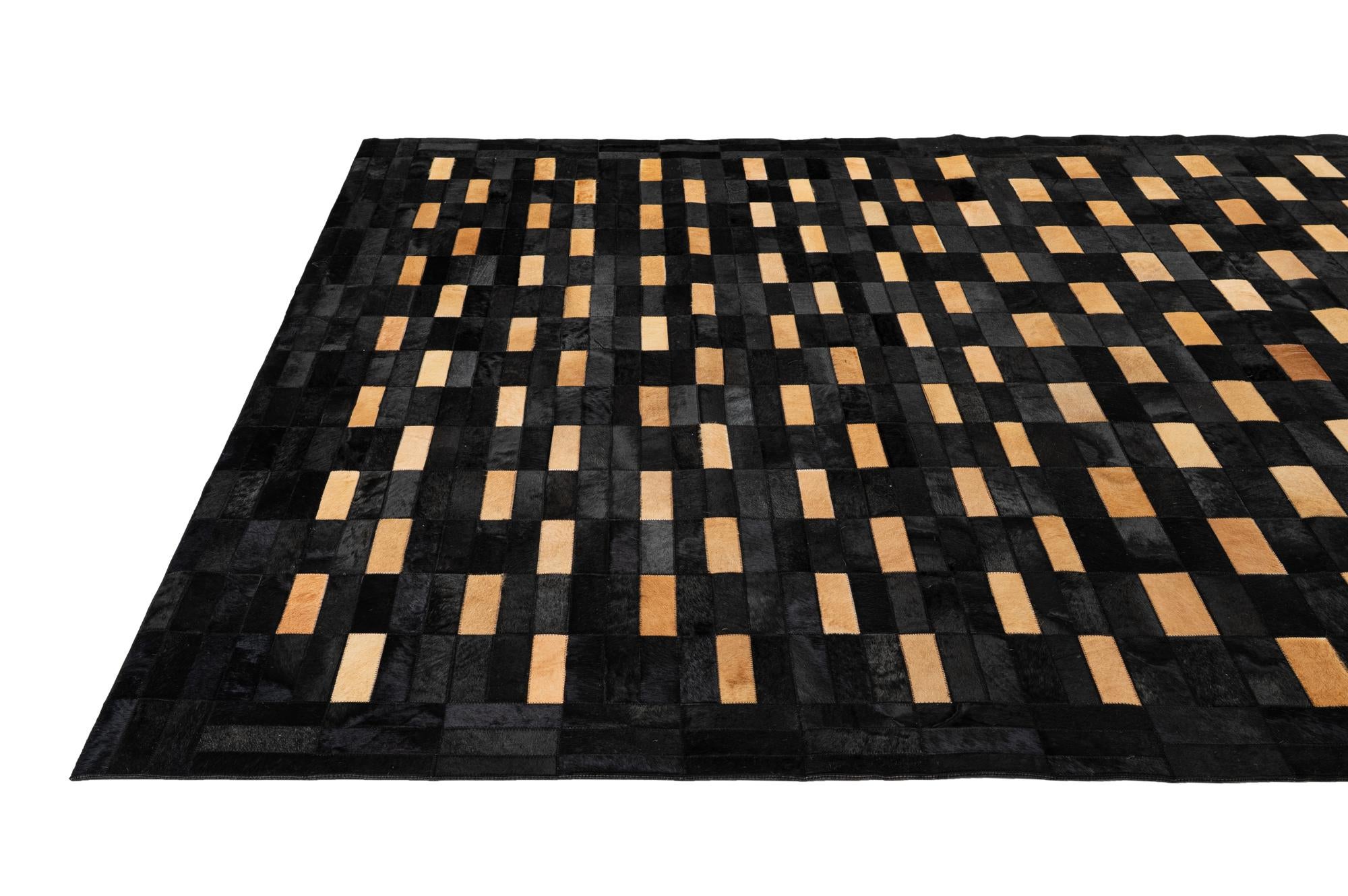 8' 1 x 10' Cowhide - Patchwork Rug