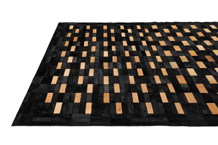 Detail image of 8' 1 x 10' Cowhide - Patchwork Rug