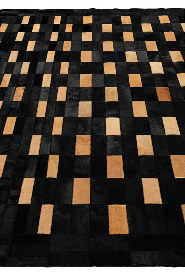 Detail image of 8' 1 x 10' Cowhide - Patchwork Rug