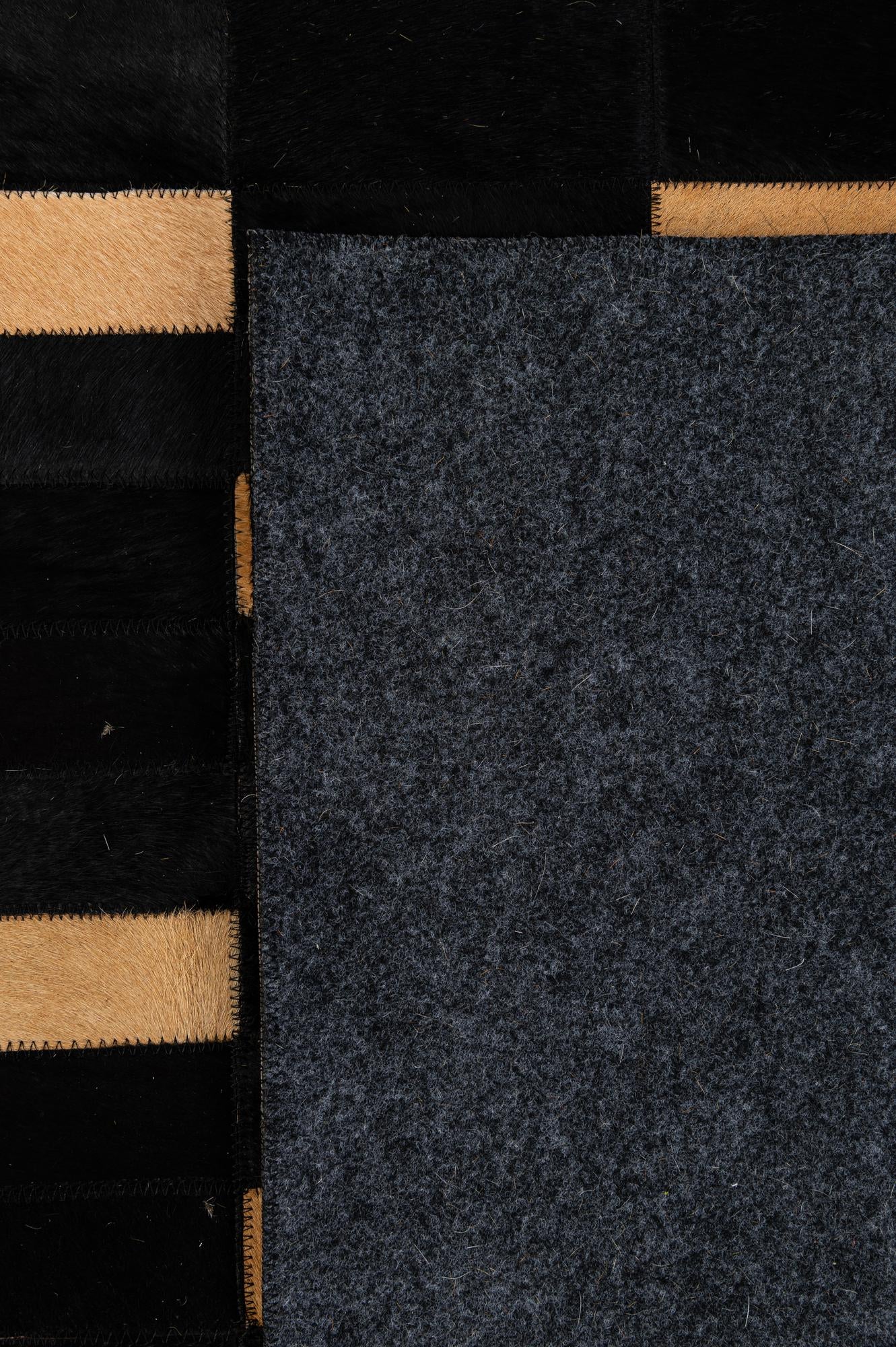 8' 1 x 10' Cowhide - Patchwork Rug