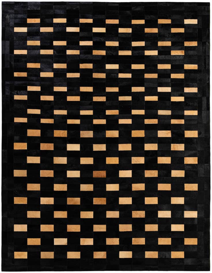 Detail image of 8' 1 x 10' Cowhide - Patchwork Rug