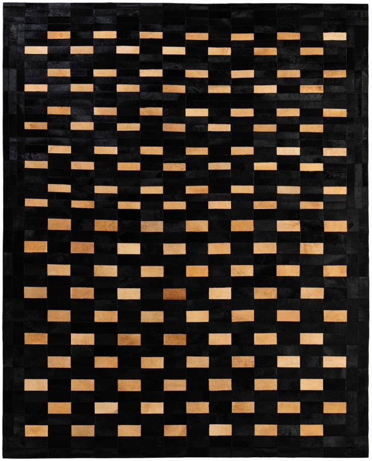 Detail image of 8' 1 x 10' Cowhide - Patchwork Rug