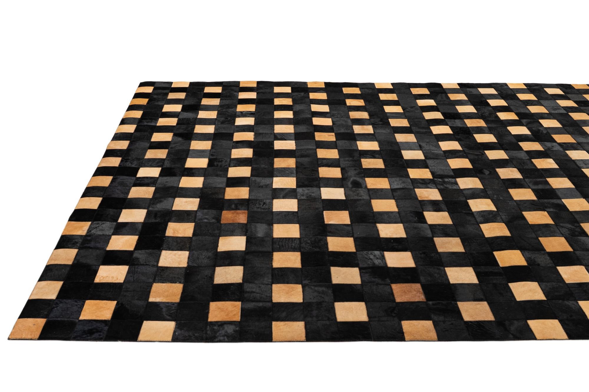 7' 11 x 9' 10 Cowhide - Patchwork Rug