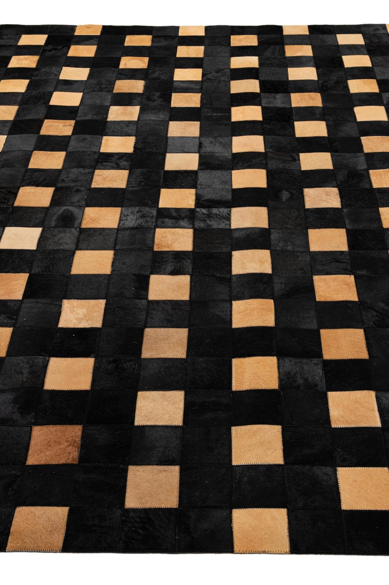 7' 11 x 9' 10 Cowhide - Patchwork Rug