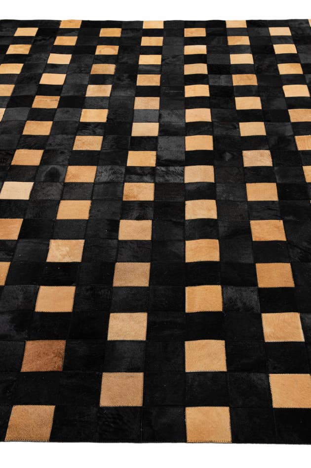 Detail image of 7' 11 x 9' 10 Cowhide - Patchwork Rug