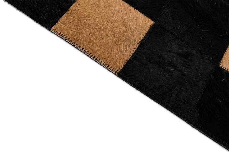 Detail image of 7' 11 x 9' 10 Cowhide - Patchwork Rug