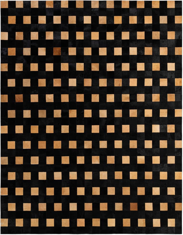 Detail image of 7' 11 x 9' 10 Cowhide - Patchwork Rug