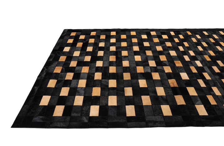 8' 1 x 10' Cowhide - Patchwork Rug