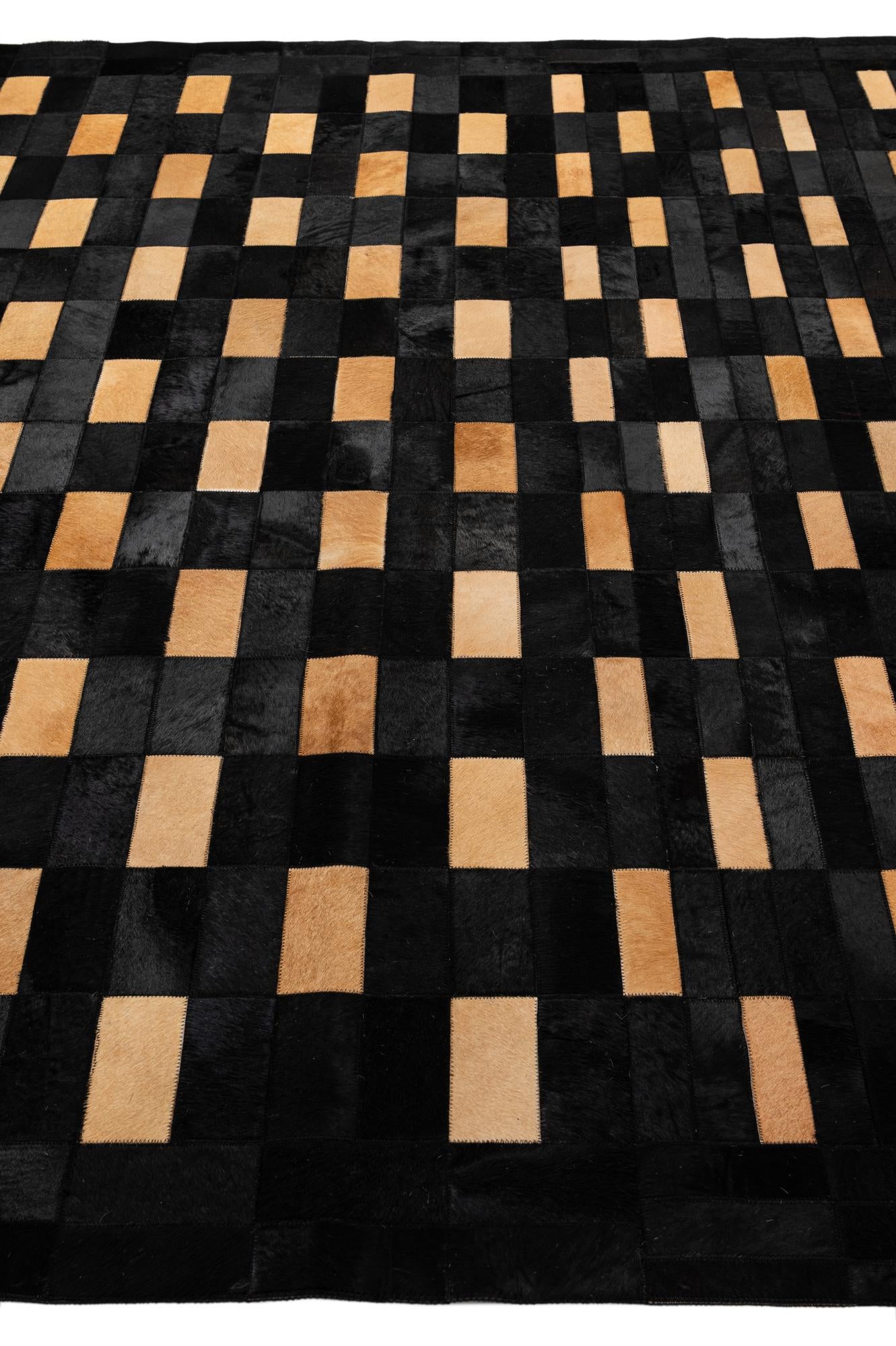 8' 1 x 10' Cowhide - Patchwork Rug