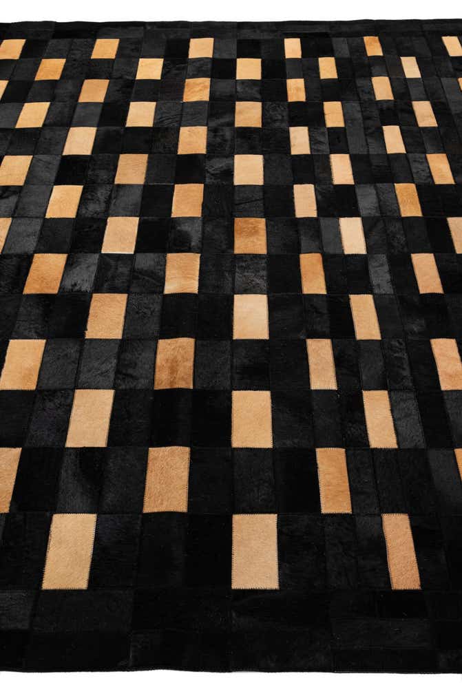 8' 1 x 10' Cowhide - Patchwork Rug