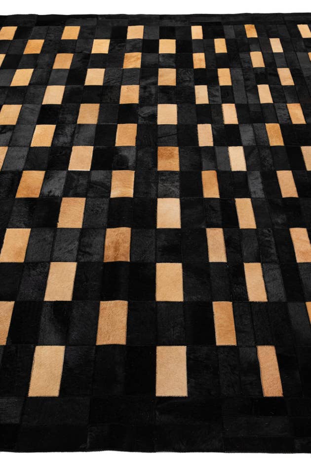 Detail image of 8' 1 x 10' Cowhide - Patchwork Rug
