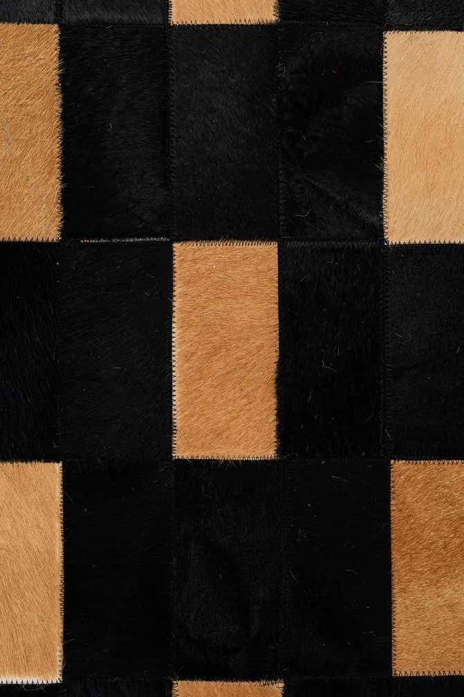 8' 1 x 10' Cowhide - Patchwork Rug