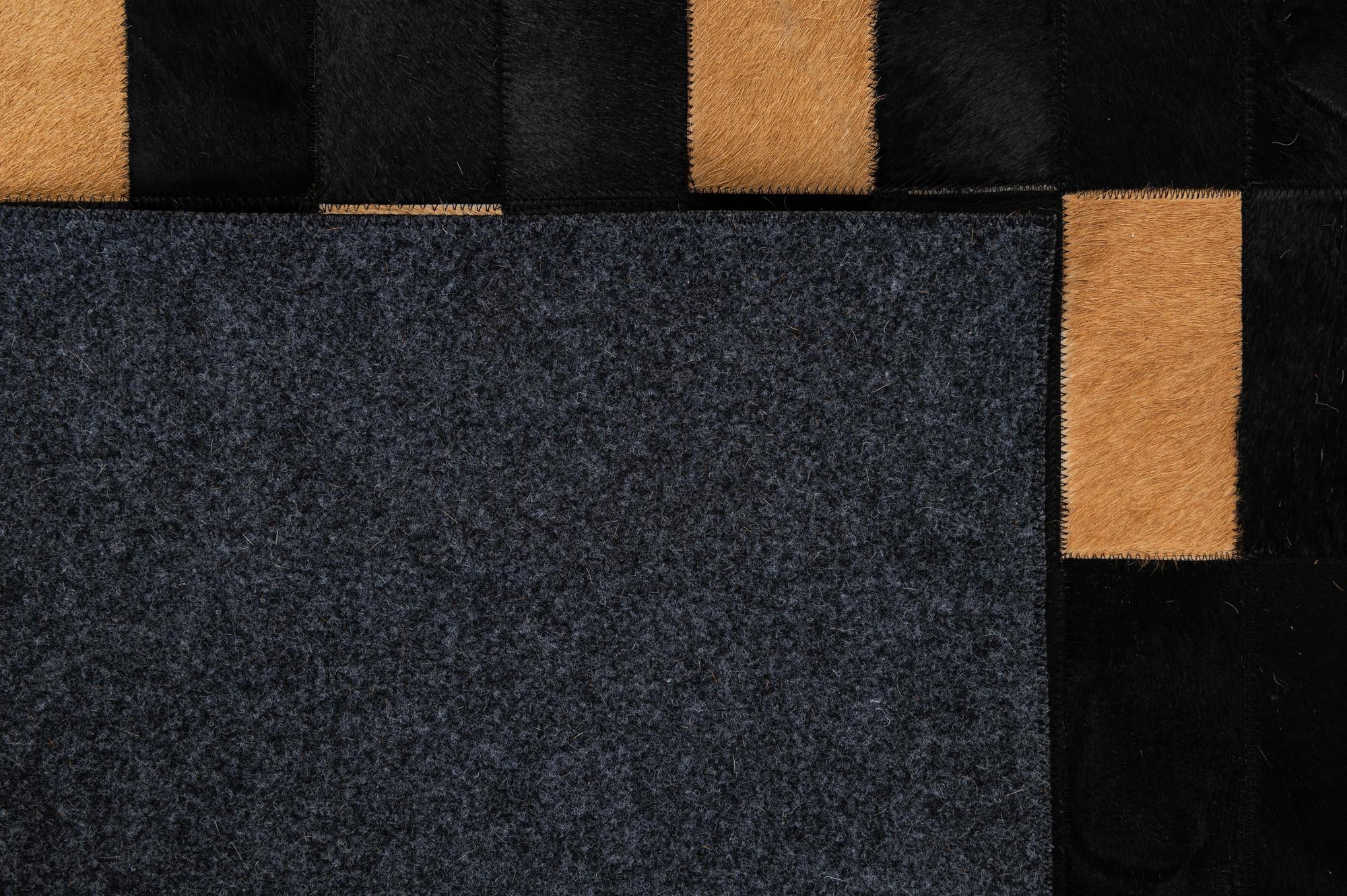 8' 1 x 10' Cowhide - Patchwork Rug