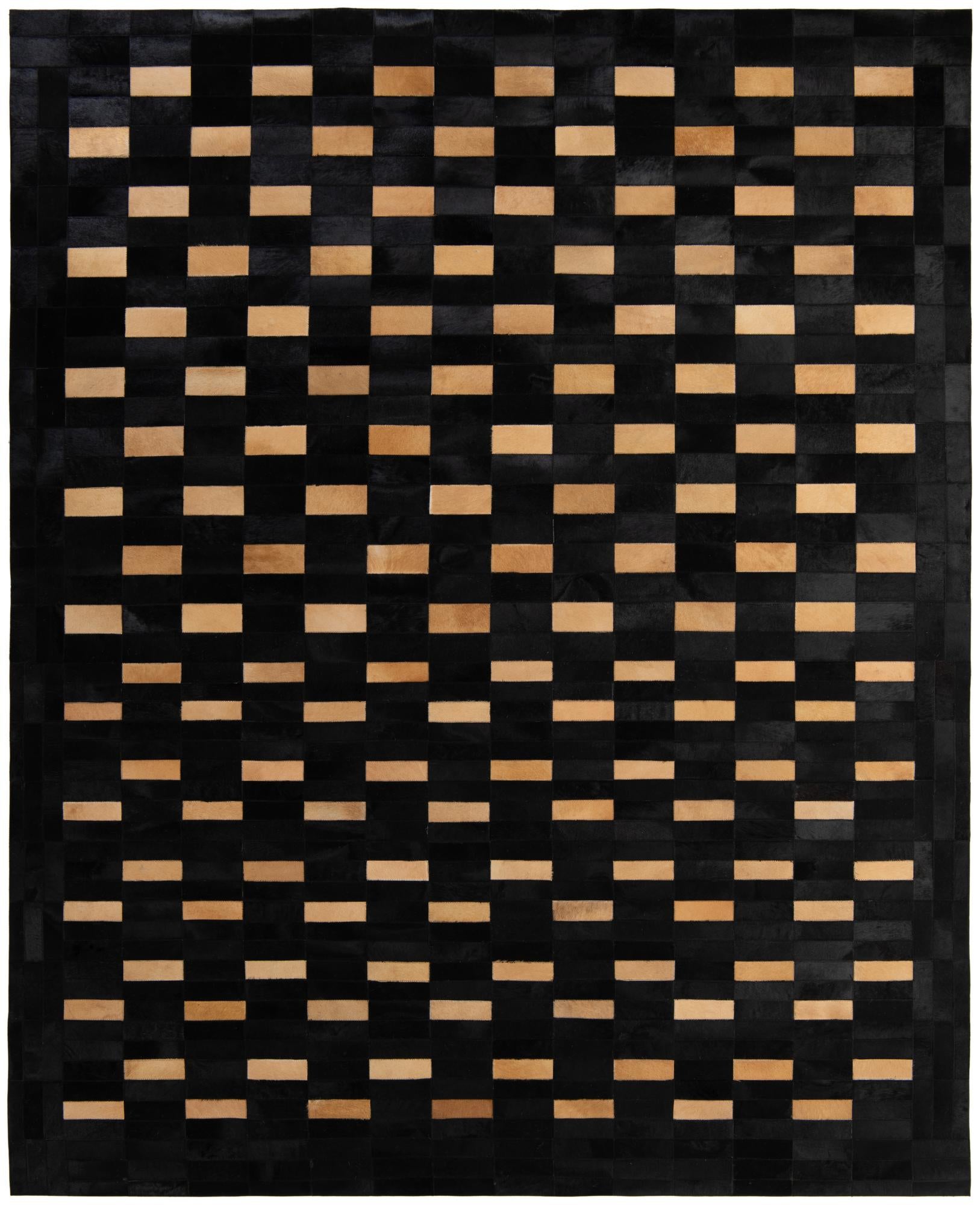 8' 1 x 10' Cowhide - Patchwork Rug