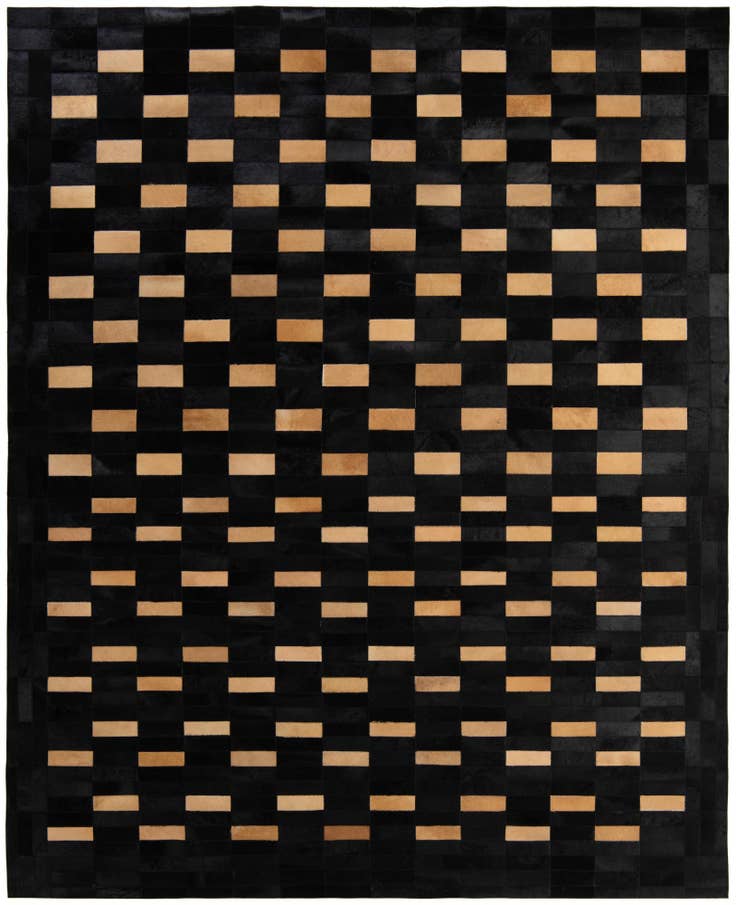 Detail image of 8' 1 x 10' Cowhide - Patchwork Rug