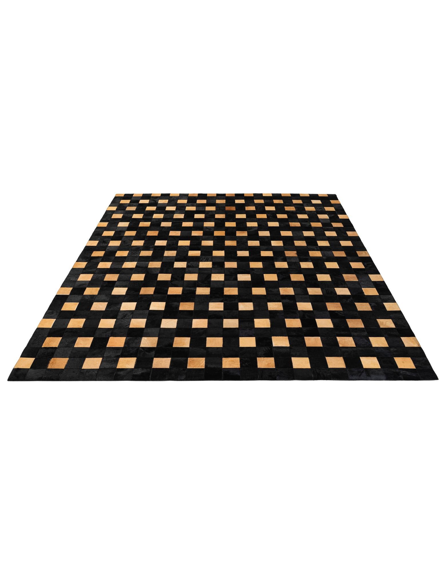 8' 1 x 9' 11 Cowhide - Patchwork Rug