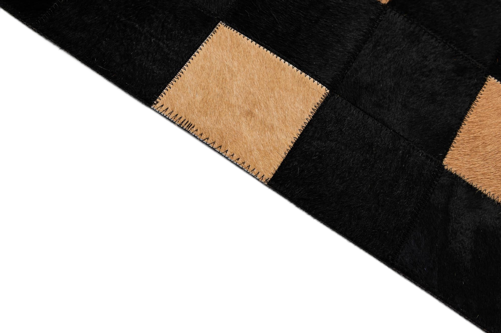 8' 1 x 9' 11 Cowhide - Patchwork Rug