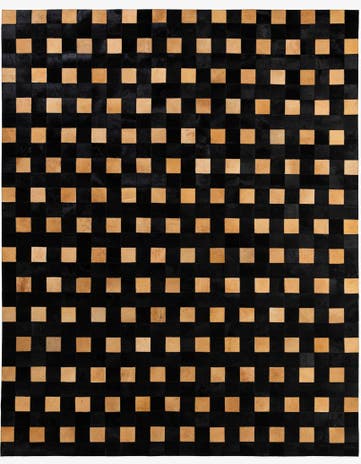 7' 11 x 9' 11 Cowhide - Patchwork Rug