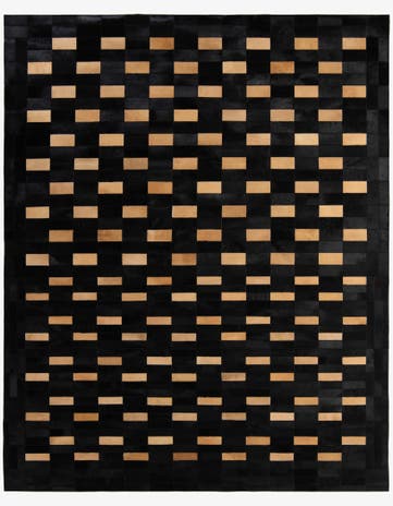 8' 1 x 10' Cowhide - Patchwork Rug