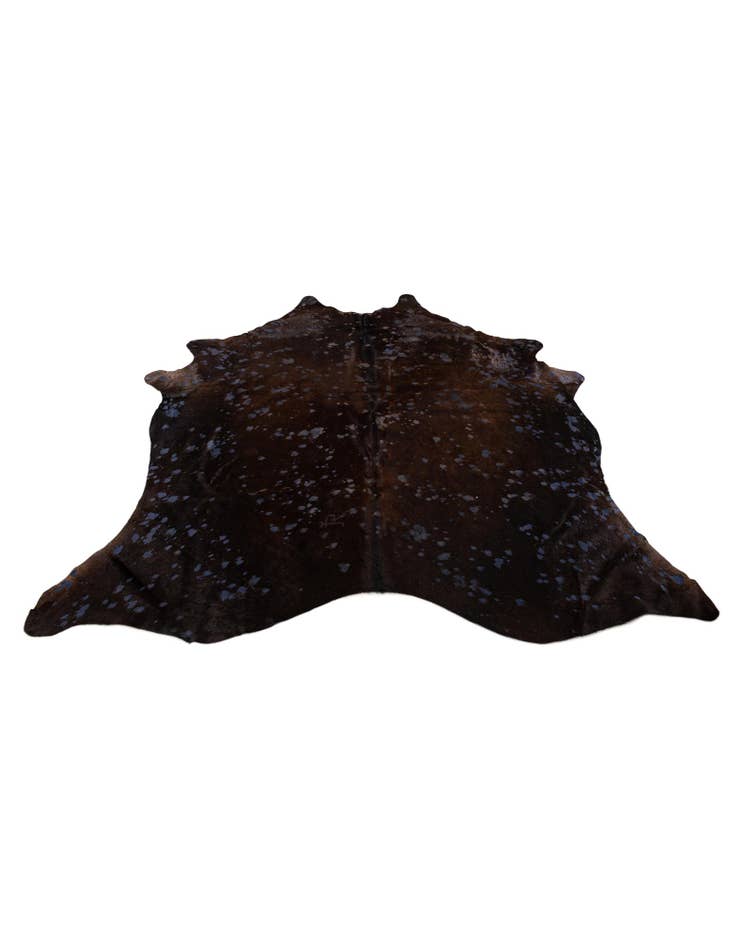 Detail image of 6' 2 x 6' 10 Cowhide Leather Freeform Rug
