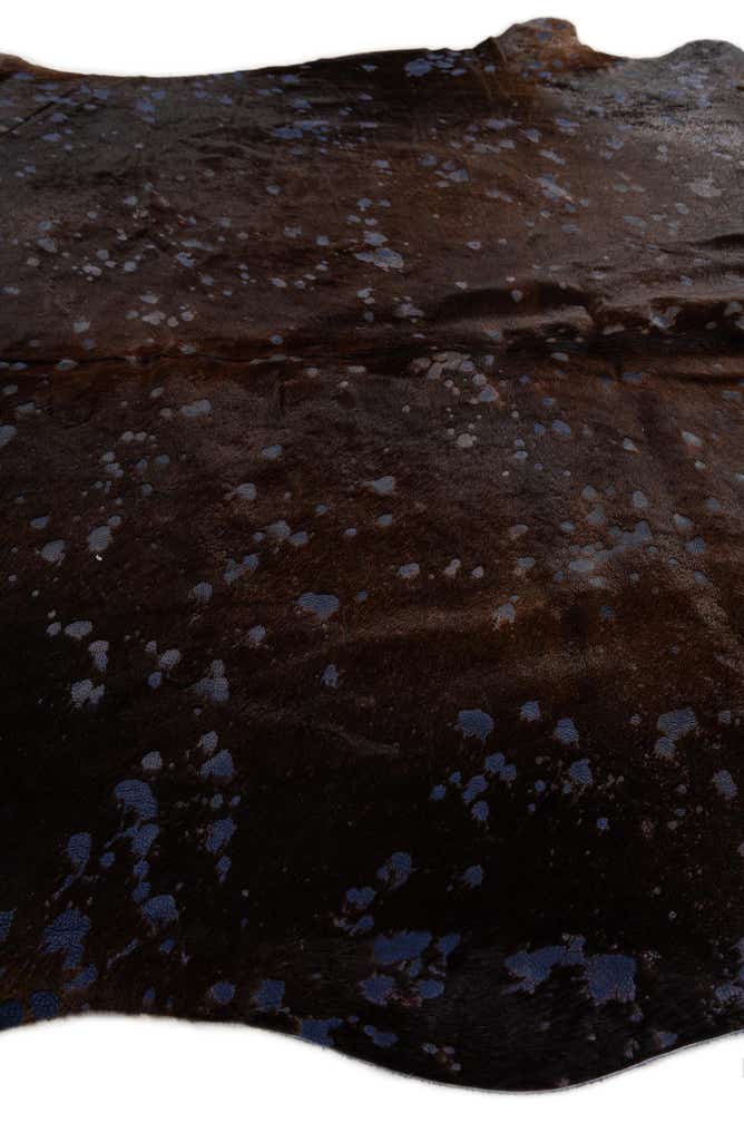 6' 2 x 6' 10 Cowhide Leather Freeform Rug