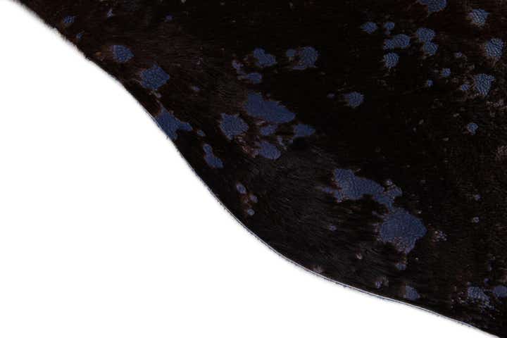 6' 2 x 6' 10 Cowhide Leather Freeform Rug