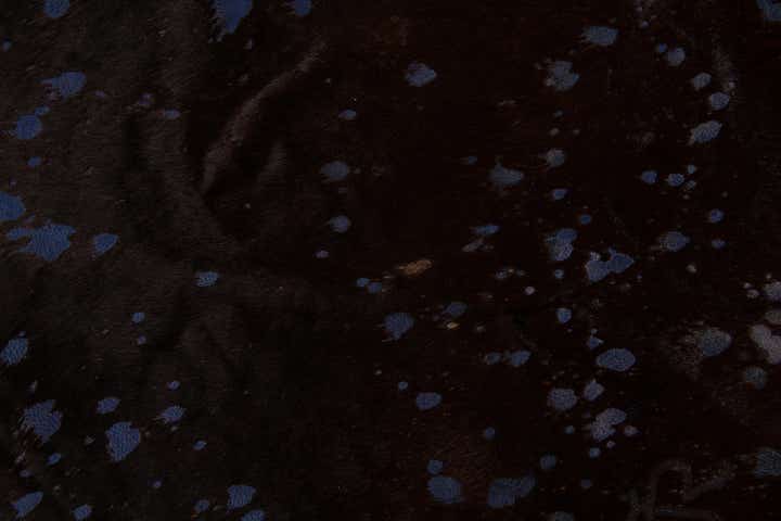 6' 2 x 6' 10 Cowhide Leather Freeform Rug