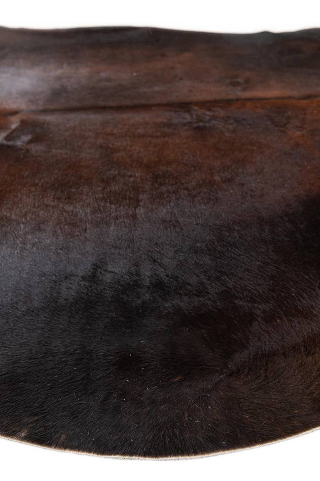 Detail image of 5' 11 x 6' 8 Cowhide Leather Freeform Rug
