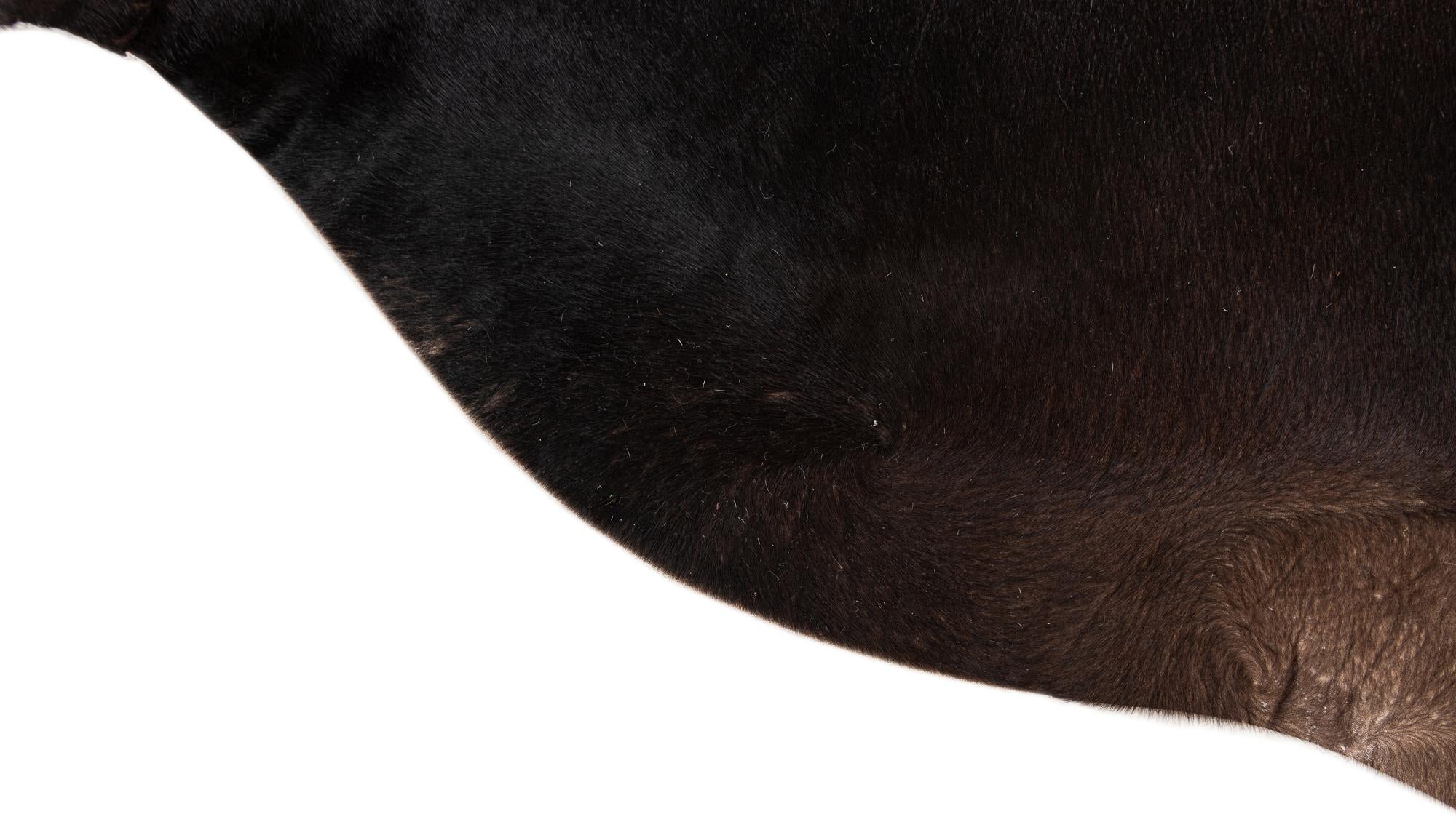 5' 11 x 6' 8 Cowhide Leather Freeform Rug
