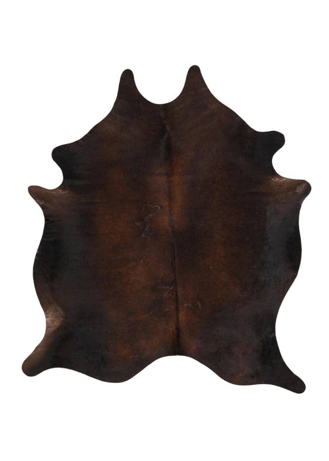 Detail image of 5' 11 x 6' 8 Cowhide Leather Freeform Rug