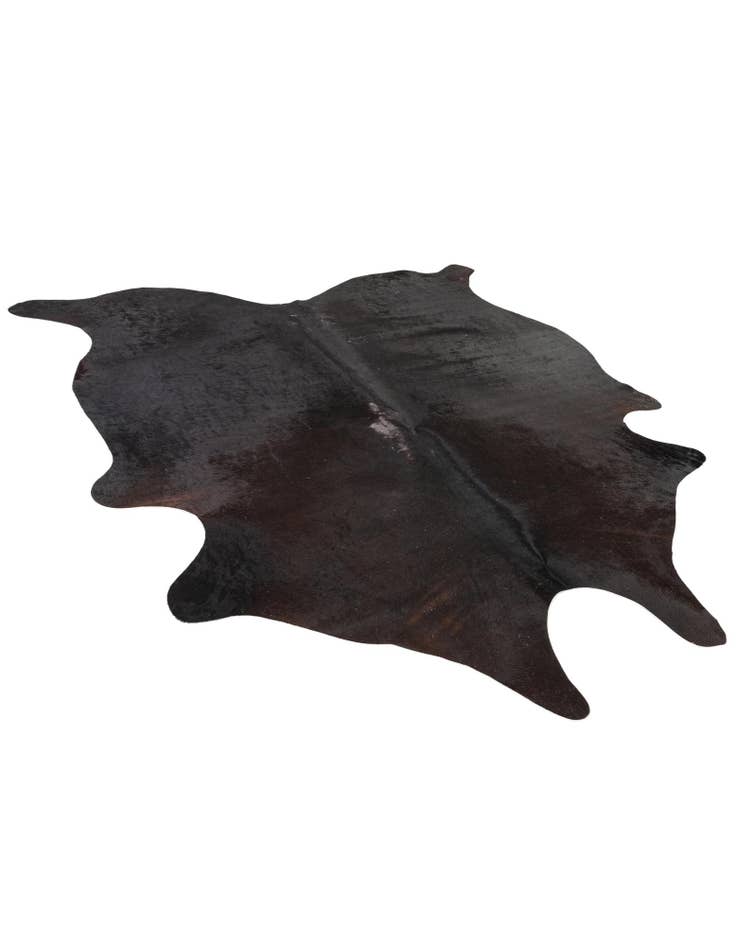 Detail image of 5' 6 x 6' 6 Cowhide Leather Freeform Rug