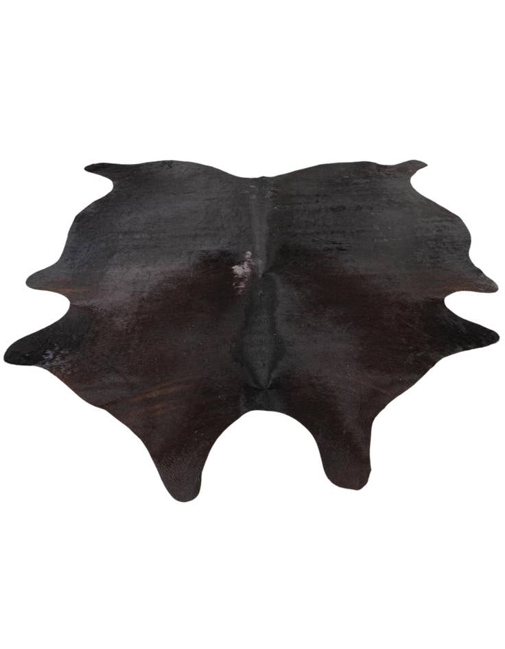 Detail image of 5' 6 x 6' 6 Cowhide Leather Freeform Rug