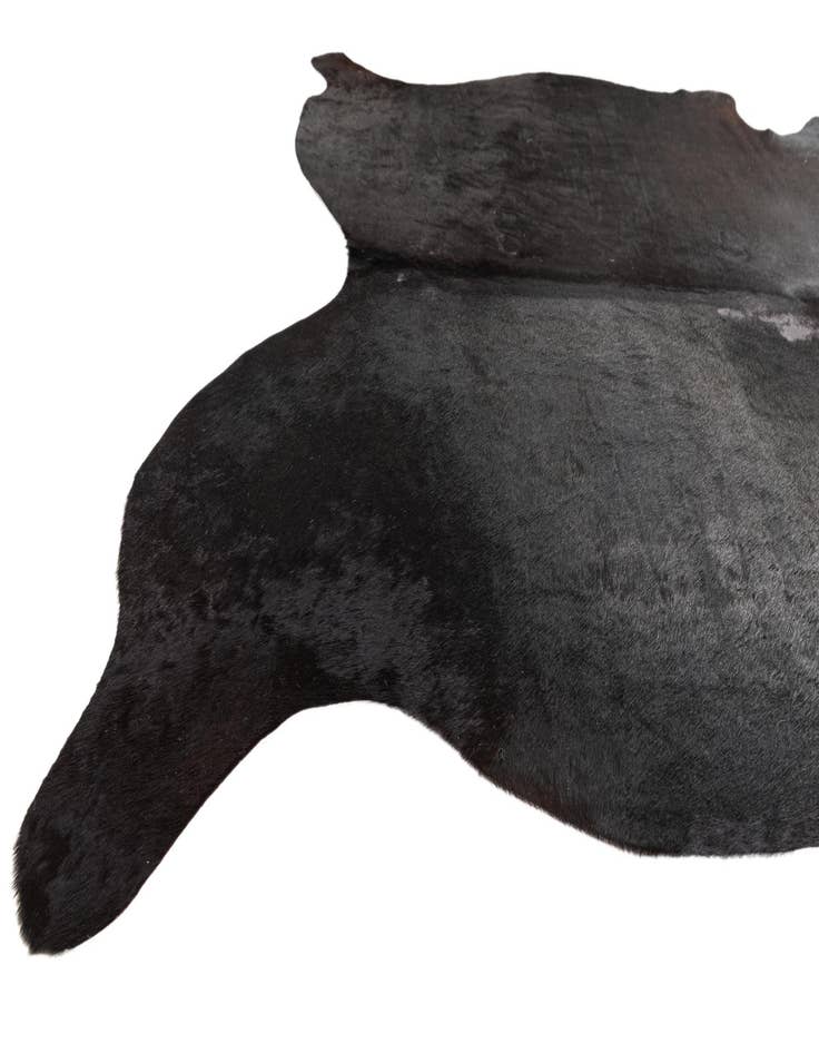 Detail image of 5' 6 x 6' 6 Cowhide Leather Freeform Rug