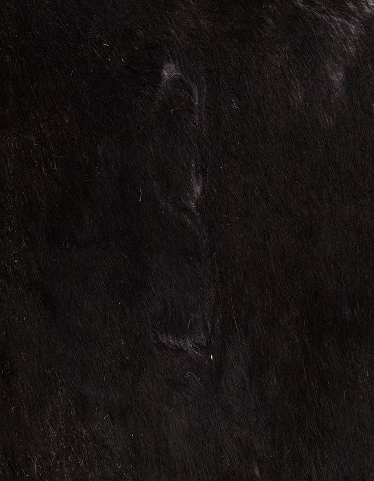 Detail image of 5' 6 x 6' 6 Cowhide Leather Freeform Rug