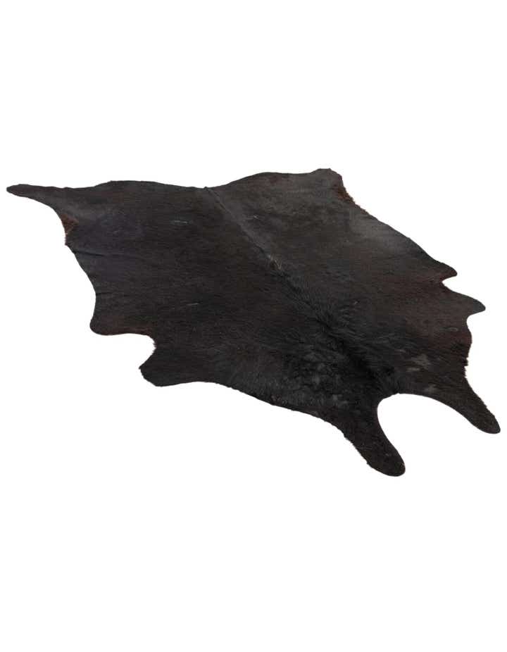 5' 7 x 6' 7 Cowhide Leather Freeform Rug