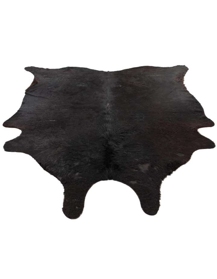 5' 7 x 6' 7 Cowhide Leather Freeform Rug