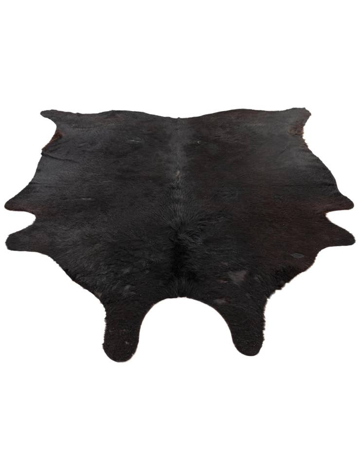 Detail image of 5' 7 x 6' 7 Cowhide Leather Freeform Rug