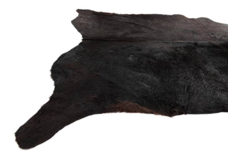 Detail image of 5' 7 x 6' 7 Cowhide Leather Freeform Rug