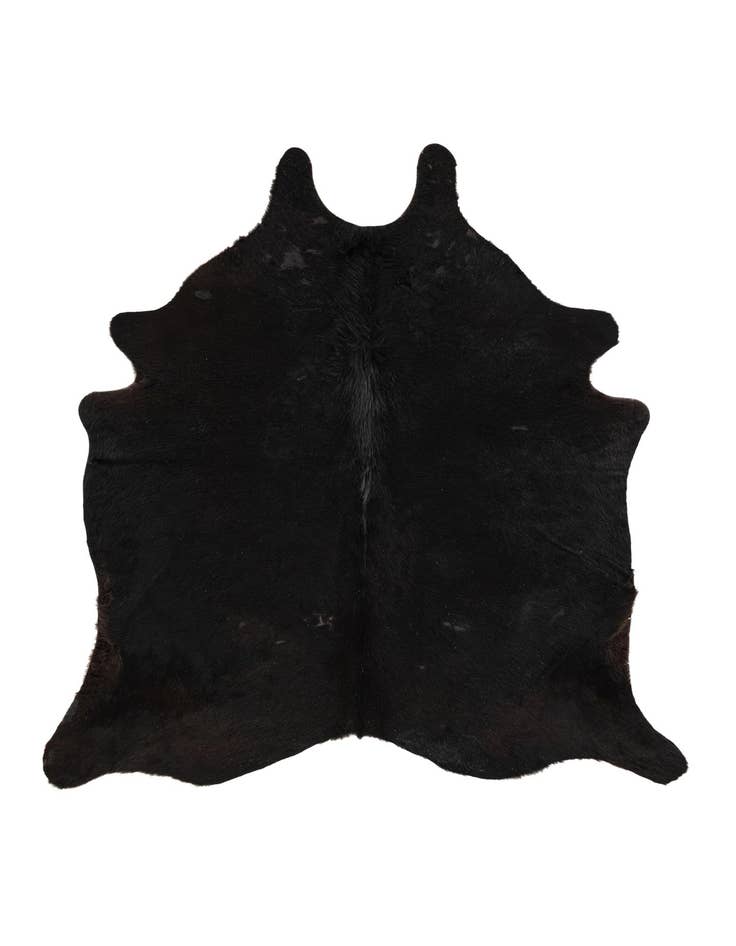 Detail image of 5' 7 x 6' 7 Cowhide Leather Freeform Rug