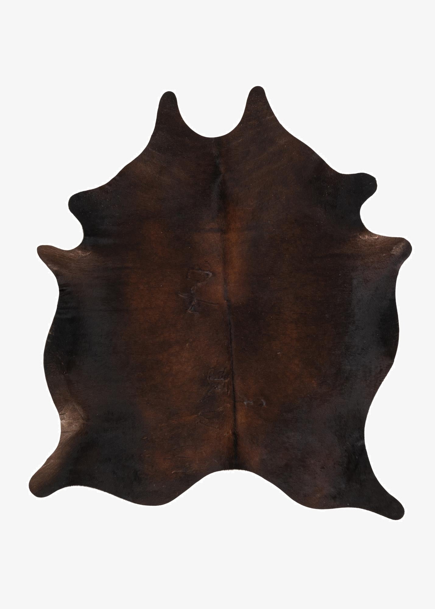 5' 11 x 6' 8 Cowhide Leather Freeform Rug