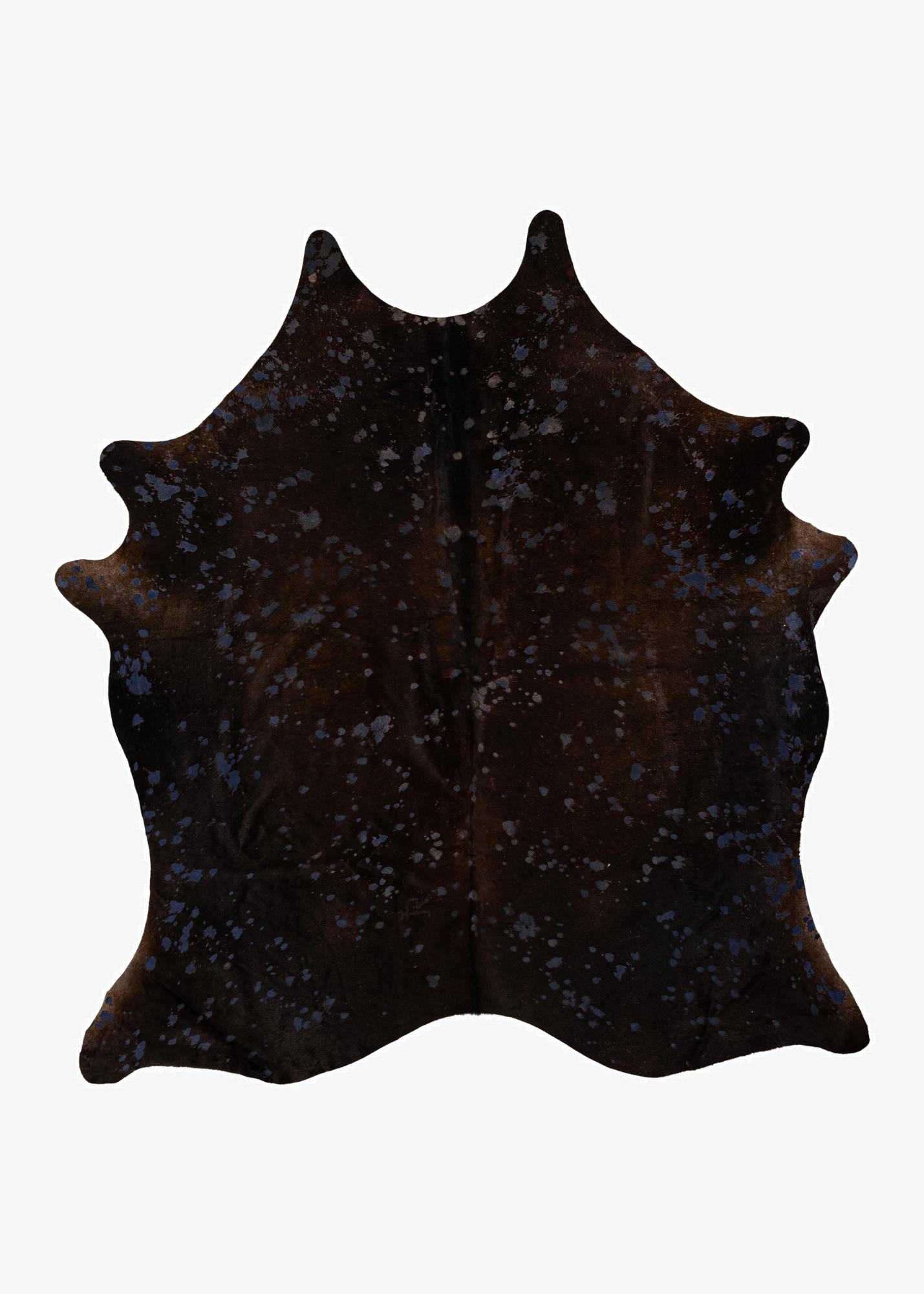6' 2 x 6' 10 Cowhide Leather Freeform Rug