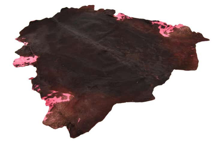 4' x 4' 10 Cowhide Freeform Rug
